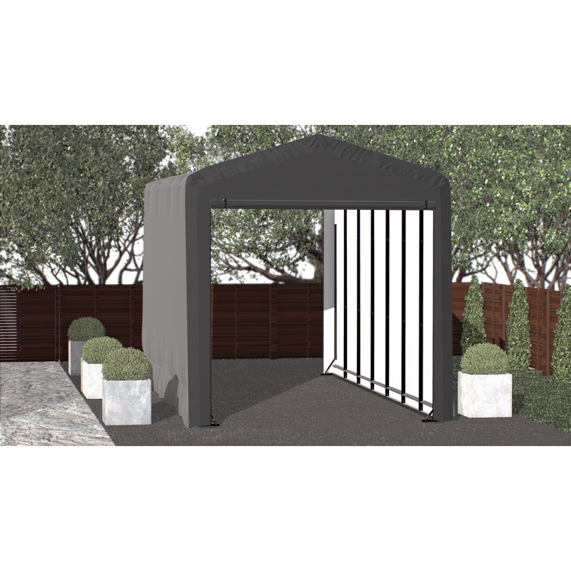 ShelterTube Wind and Snow-Load Rated Garage, 14x32x16 Grey