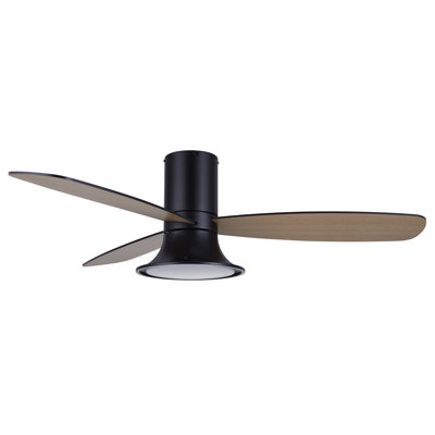 Flusso 52in 3-Blades Indoor/Outdoor Ceiling Fan with Remote Control and Light