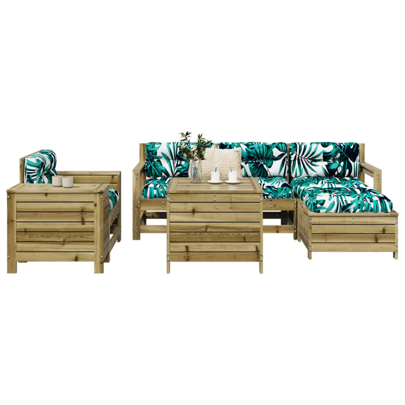 Lorudes 62cm Wide L-Shaped Patio Sofa