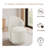 Upholstered Modern Light Sand Chenille Barrel Swivel Side Dining Chair-111969059