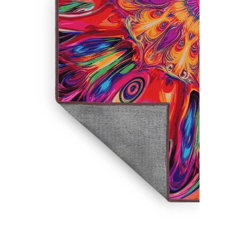 Neon Reverie Rug, Rectangle 5' x 8'