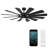 65" Wyndmill 12 - Blade Indoor/Outdoor Smart Ceiling Fan with Remote Control and LED Light Kit Included, Works With Alexa and iOS / Android App-66343258