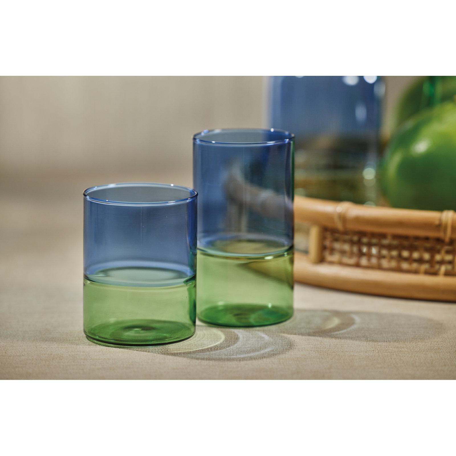 Renell Two-Toned Highball Glasses, Set of 6