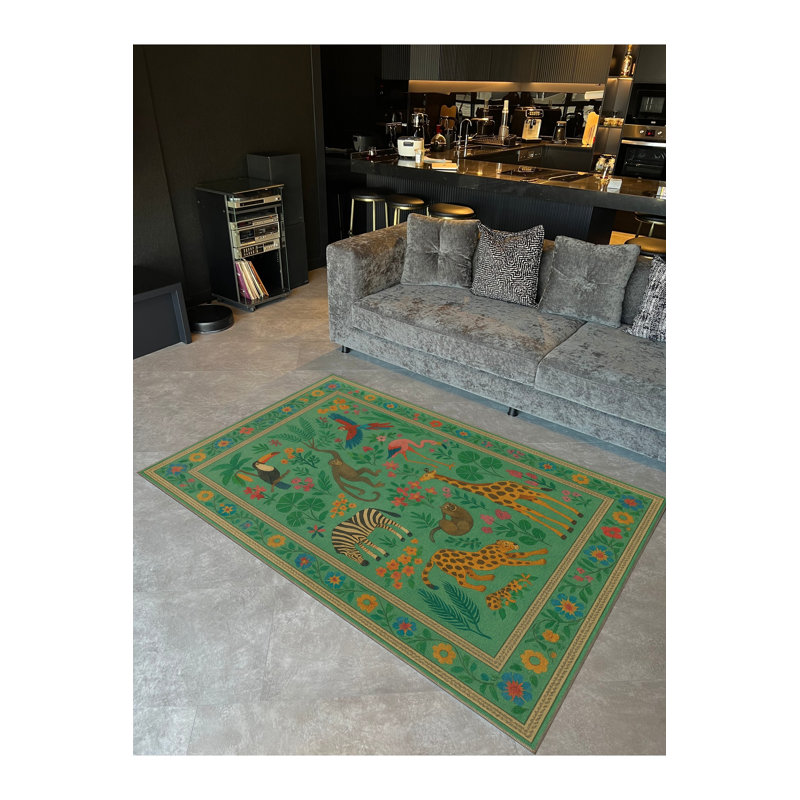 Tapis tissé à la crème Mosso, 4'11" x 9'10"