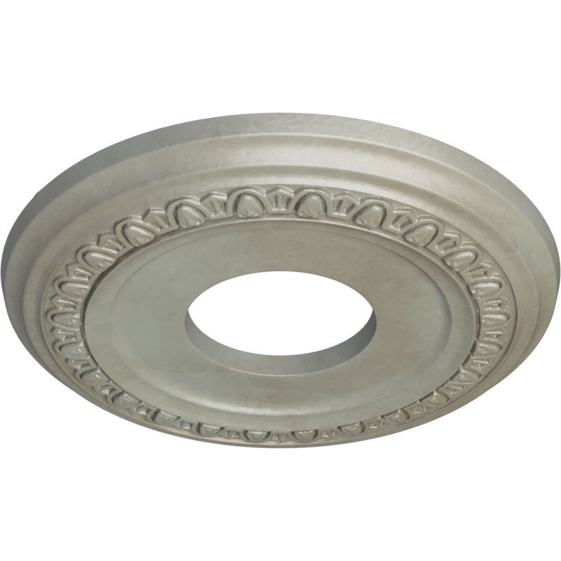 Médaillon de plafond Endurathane Jackson, DE 12 1/4 po x P 4 po x P 1 1/8 po (convient aux auvents jusqu'à 7 3/8 po), fini or éclair peint à la main