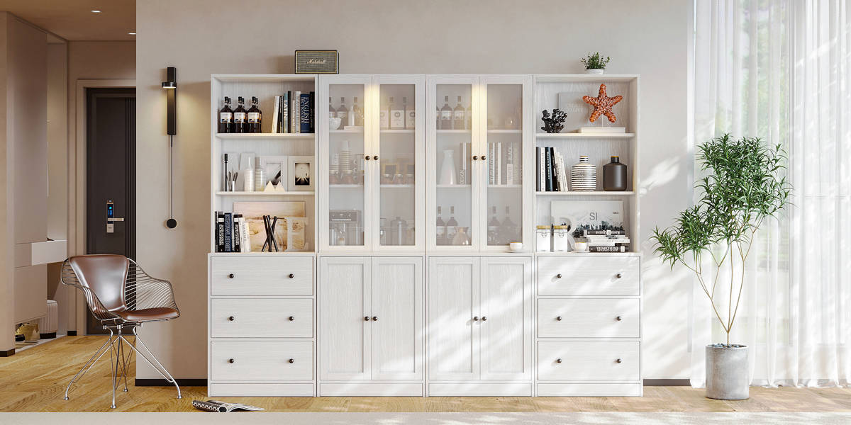 Reshelle Book Cabinet Storage Bookcase