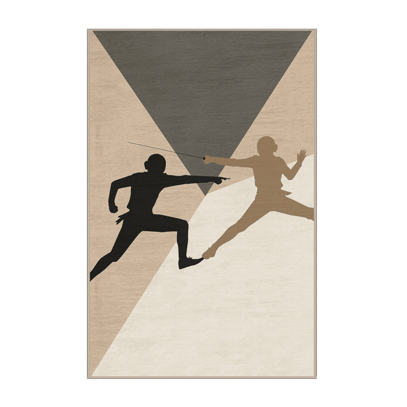 Tapis beige doux et moelleux Eita, 5 x 8