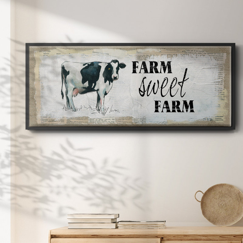 «Farm Sweet Farm», toile encadrée, H 20 po x l 50 po