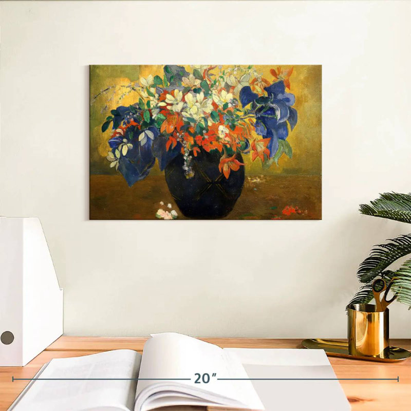 Harnek un vase de fleurs 1896, H 8 po x l 12 po