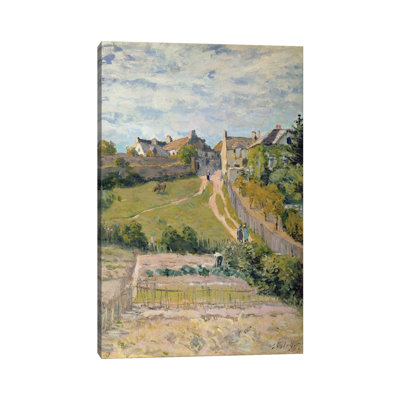 The Climbing Path, 1875 by Alfred Sisley - Wrapped Canvas Painting