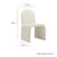 Chaise rembourrée Junia Boucle-109758086