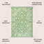 Tapis d'intérieur / extérieur crème / vert Delcine-864597787