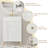 Freestanding Bathroom Vanity with Ceramic Sink and Storage-1480406638