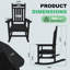 Ensemble de 2 chaises berçantes d'extérieur-628964551