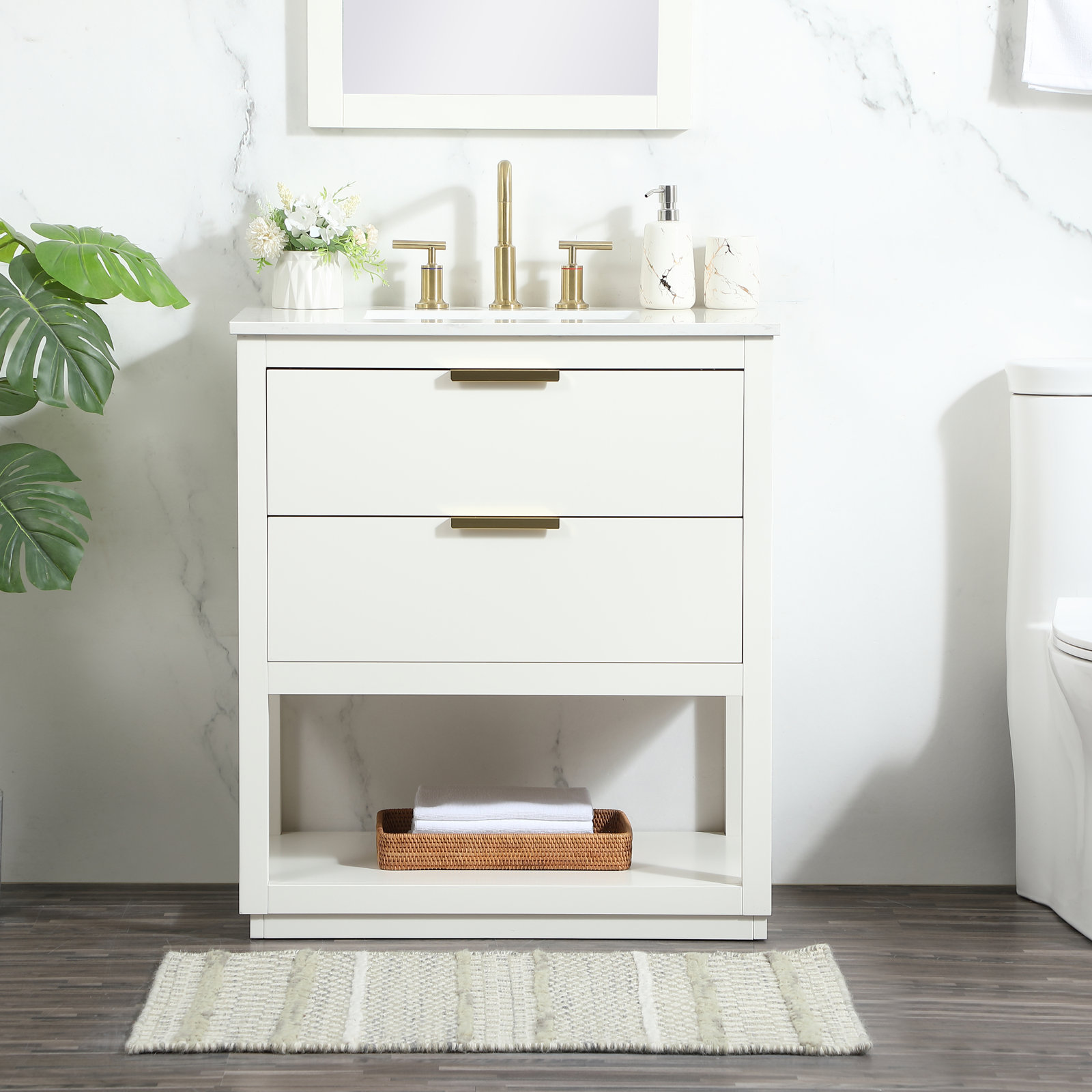 Felicity 30'' Single Bathroom Vanity, White