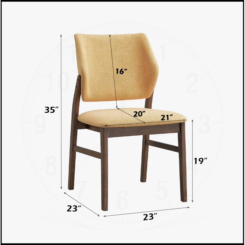 Ensemble de chaises d'appoint Sarha, Noyer