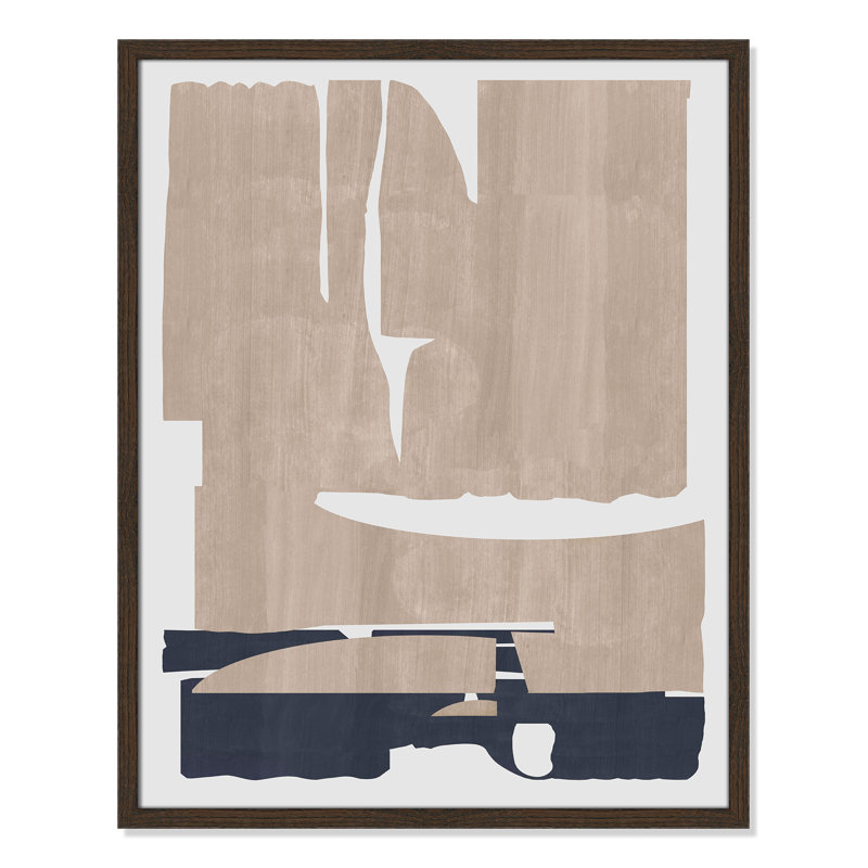 Impression «Deep Golden Brown I» par Cartissi, 23.5'' W x 29.5'' H, Framed Print, Walnut Woodgrain