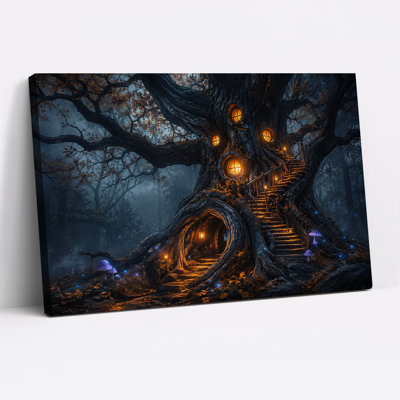 Art mural sur toile Magical Treehouse