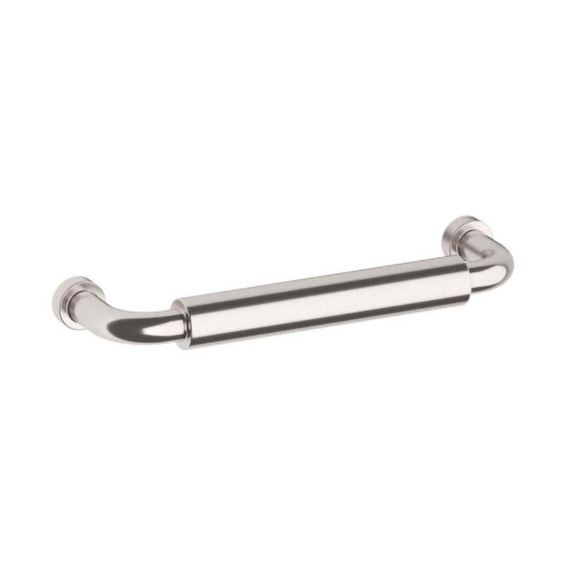 Polished Nickel Modern Cabinet Pull with Mounting Hardware
