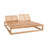 Caldas Double Chaise Lounge - Charcoal-120338485