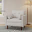 Fauteuil club en polyester capitonné l 34,5 po Ariahana-1084297765