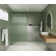 Aurora 38 in. x 78 in. Fully Frameless Fluted Radius Single Fixed Shower Panel