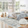 Modern Abstract Non Slip Washable Area Rug(Grey)