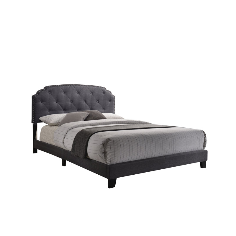 Grand lit en tissu Tradilla Grey