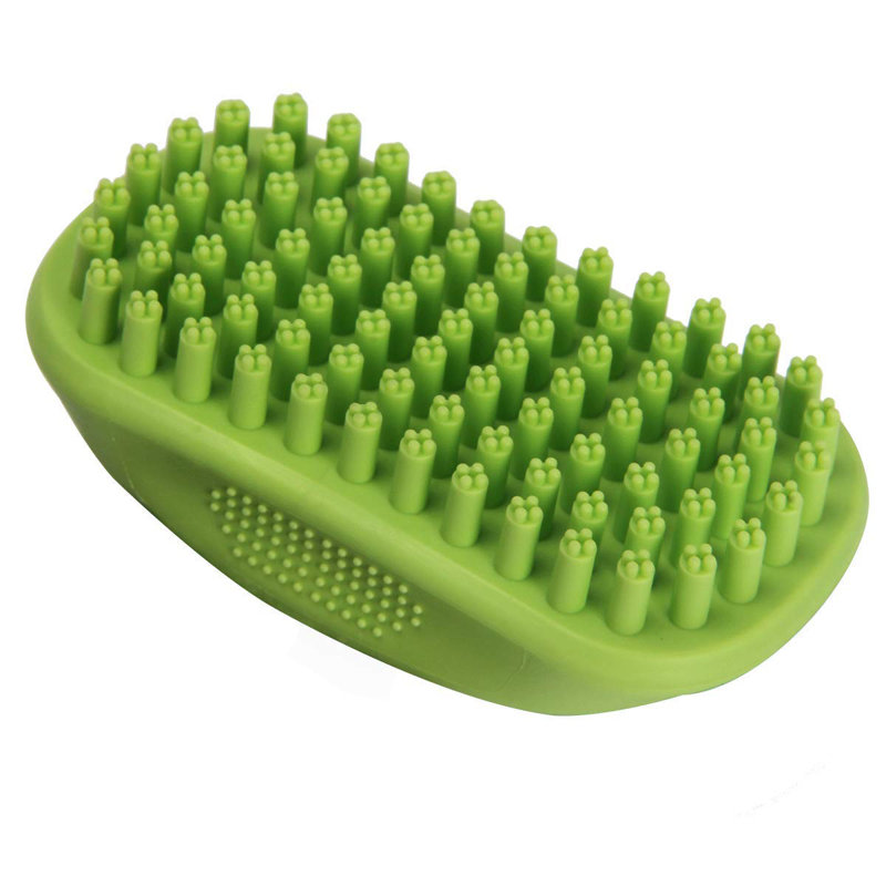 Outil de toilettage pour chiens et chats Fixturedisplays®, brosse de massage et brosse de poils en caoutchouc doux 18334