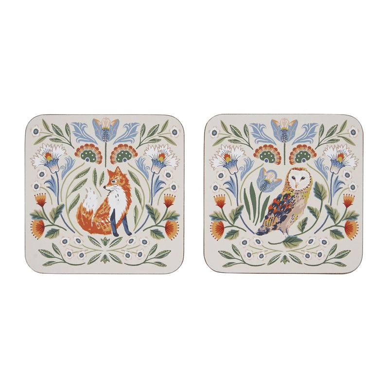 Blackthorn Square 4 Piece Coaster Set