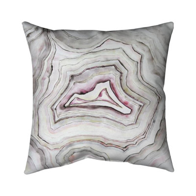 Geode - 20"x20" Outdoors Throw pillow - Spun poly - Print on demand