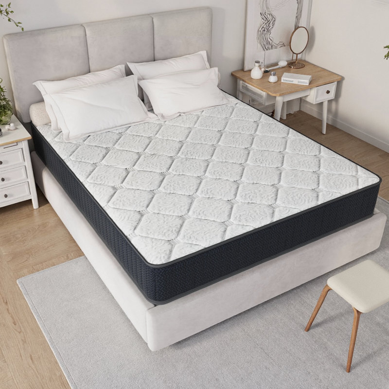 Très grand matelas hybride en gel rafraîchissant 10 po pour soulager la pression et isoler les mouvements, certifié CertiPUR-US et Oeko-TEX