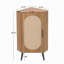 Armoire d'angle, porte en rotin, tables d'angle autoportantes pour petits espaces, support d'angle pour salon, cuisine, salle de bain, chambre à coucher-126969812
