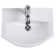 The Renovators Supply Inc. 13.75'' White Vitreous China U-Shaped Bathroom Sink with Overflow