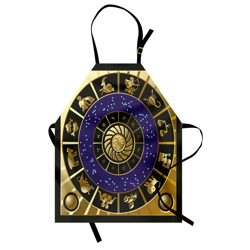 Multicolore, tablier East Urban Home Astrology Unisex, horoscope du zodiaque, taille adulte