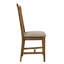 Chaises d'appoint en chêne vieilli (de 2) - Housse de salle à manger en lin brun clair