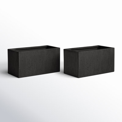 Shiner Lightweight Concrete Planter Box Set
