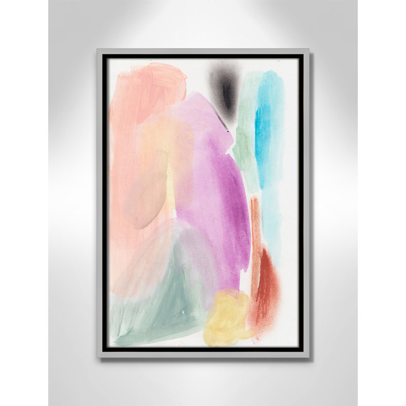 Vivd Space I Print par Bea Dina, Non, H 19,5 po x l 13,5 po x P 2 po, Toile argentée avec cadre flottant