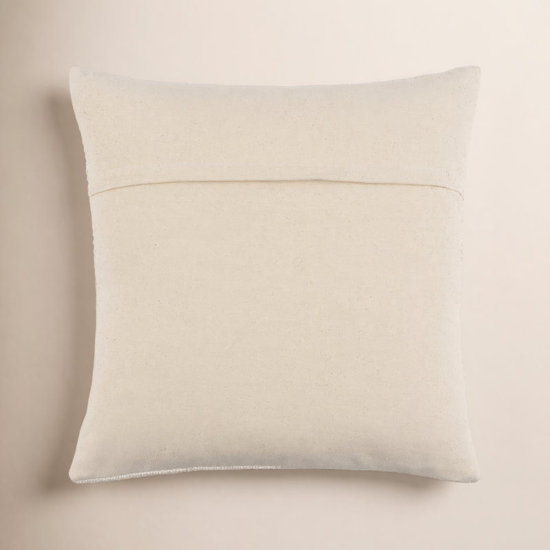 Housse et insert de coussin rectangulaire Keri, 22 po x 22 po, Housse de coussin seulement - sans coussin, Crème, crème