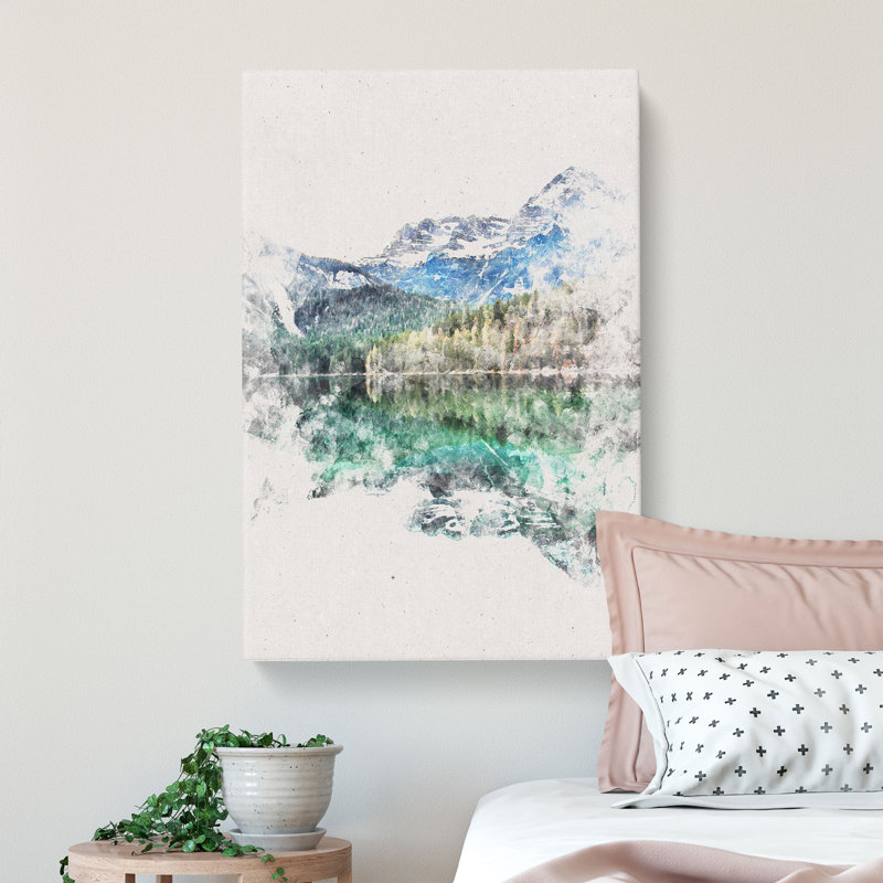 Lake Tovel In Trentino Italy - Wrapped Canvas, 91cm H x 60cm W x 3cm D