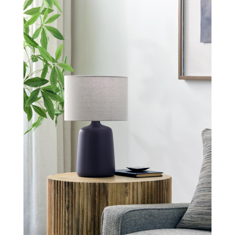 Pramit Accent Table Lamp, Blue