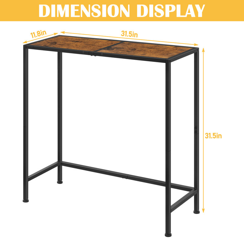 Alvarie 31.5'' Console Table, Brown