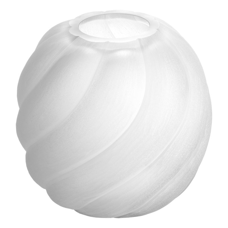 Vase Sicilia, Overall height- 12.2", Frosted White