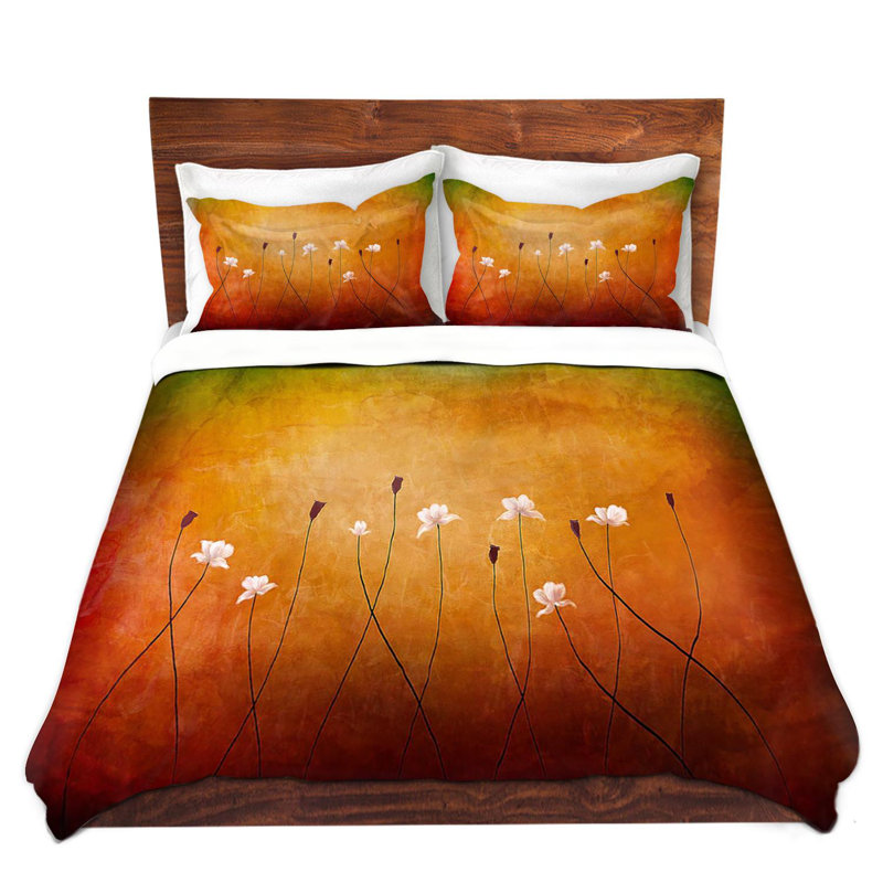 Floral Duvet Cover, 1 Queen Duvet Cover + 2 Standard Shams