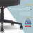 Click365 Classic Executive Office Chair, Ergonomic Mid-Back, Double-Layer Seat Cushion-104411452