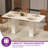 Brittay White Modern Rectangular Dining Table-425291371