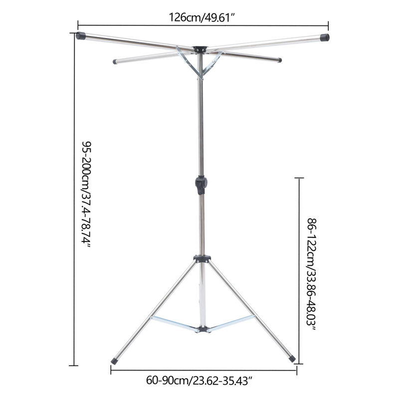 Metal Foldable Tripod Drying Rack