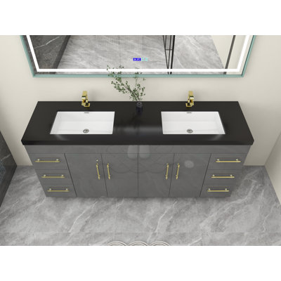Ensemble de meuble-lavabo double 72 po Campman