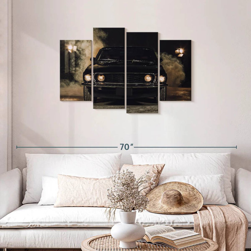 Mehar Smoky Black Car, 27" H x 43" W