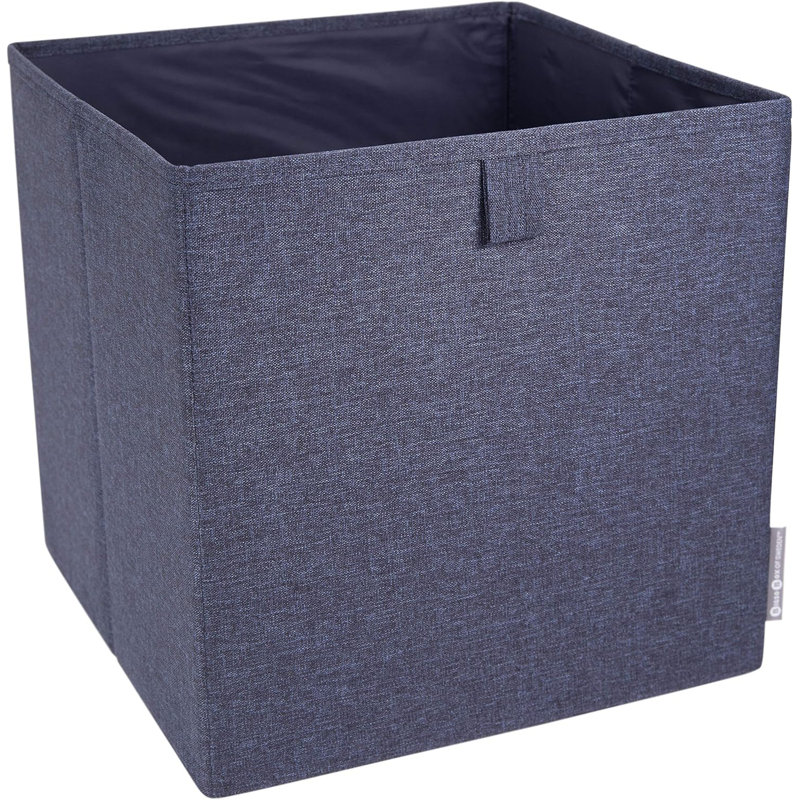 Cube de rangement en tissu souple, Bleu